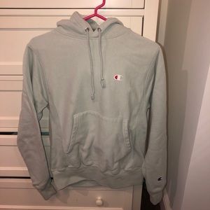 never worn light blue/ green  champion hoodie!!